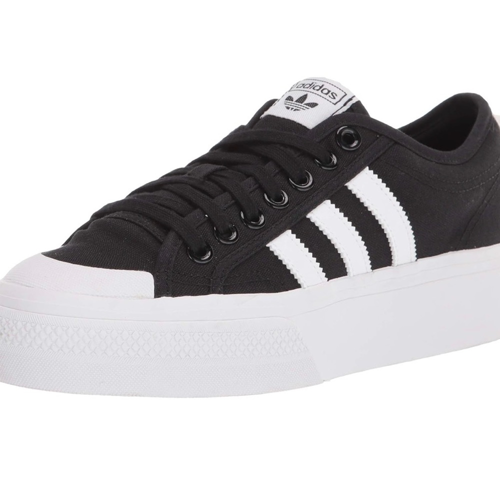 Adidas Women's Black Canvas Sneakers